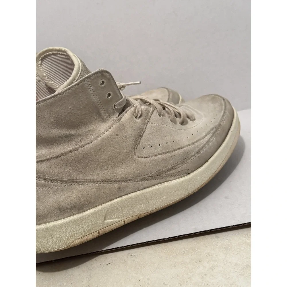 Nike Air Jordan 2 Retro Women's Tan Deconstructed Sail Sneakers 897521-100 Sz 10